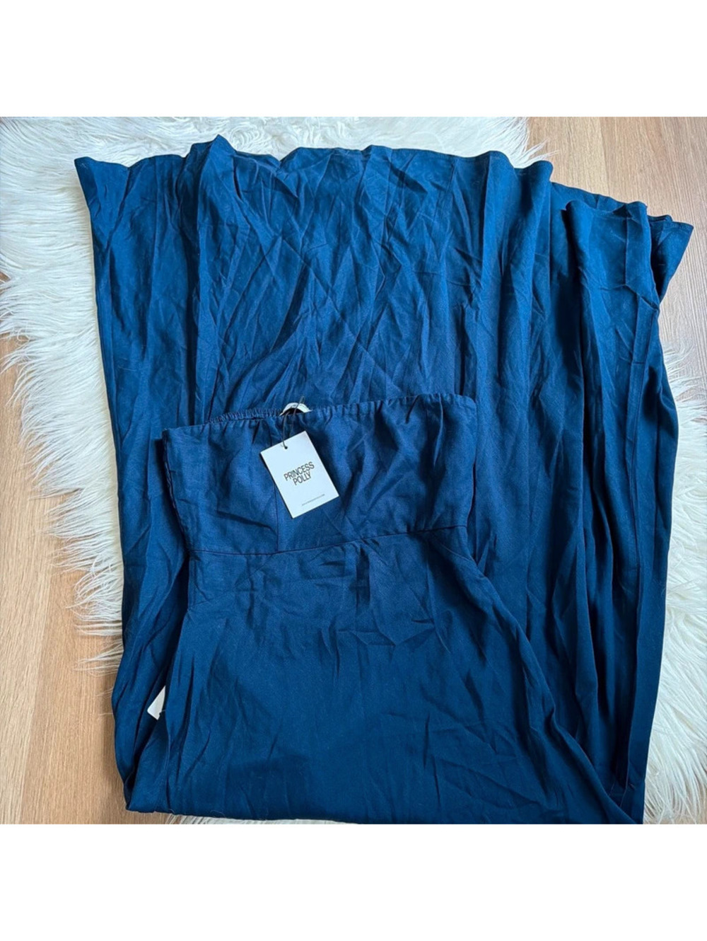 Princess Polly navy blue maxi dress Size 8